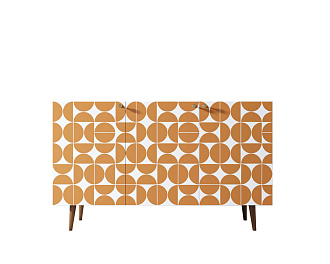 Комод "Berber" три дверки 14 принт арт BB01/Print_14