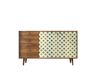 Комод "Berber" с двумя дверками и ящиками 24 принт арт BB05/Print_24