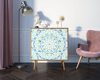 Комод "Berber" три ящика 46 принт арт BB40/Print_46