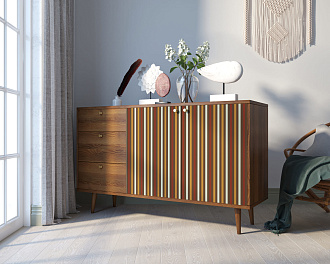 Комод "Berber" с двумя дверками и ящиками 20 принт арт BB05/Print_20