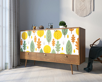 Комод "Berber" три дверки и три ящика 30 принт арт BB24/Print_30