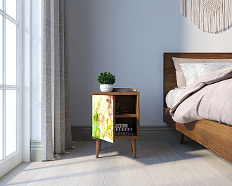 Тумбочка "Berber" с дверкой 29 принт арт BB21/Print_29