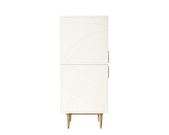 Вертикальный комод с двумя дверками "Line" LN05/GR1/beige