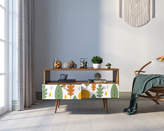 Консоль "Berber" с двумя ящиками принт 30 арт BB22/Print_30