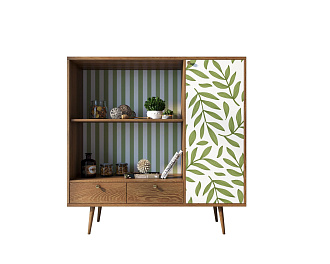 Стеллаж с нишей "Berber" принт 28 арт BB28/Print_28