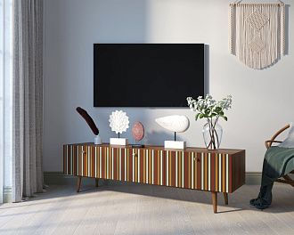 Комод "Berber" с ящиками низкий под TV принт 20 арт BB19/Print_20