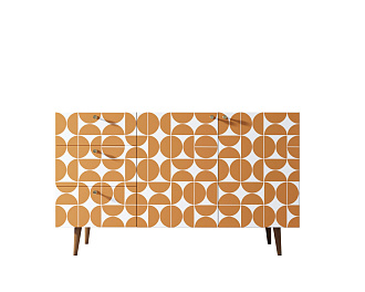 Комод "Berber" с двумя дверками и ящиками принт 14 арт BB17/Print_14