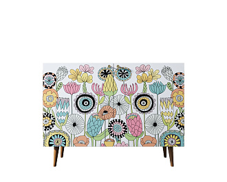 Комод с принтом 3 "Berber" две дверки арт BB04/Print_03