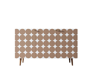 Комод "Berber" три дверки 17 принт арт BB01/Print_17