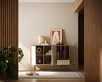 Комод с двумя дверками и ящиком "Alice" арт ALC02