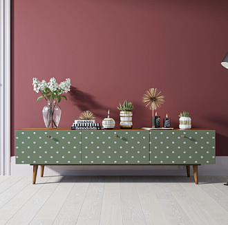 Комод "Berber" с ящиками низкий под TV принт 12 арт BB19/Print_12