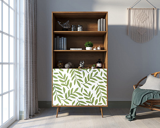 Стеллаж с дверками "Berber" принт 28 арт BB26/Print_28