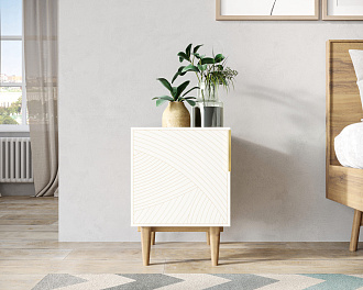 Тумбочка с дверкой "Line" LN08/GR1/beige