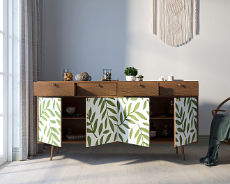 Комод "Berber" четыре дверки и четыре ящика 28 принт арт BB25/Print_28