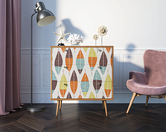 Комод "Berber" три ящика 48 принт арт BB40/Print_48