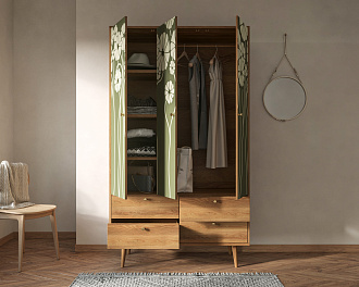 Шкаф трехстворчатый "Berber" принт 53 арт BB02/Print_53