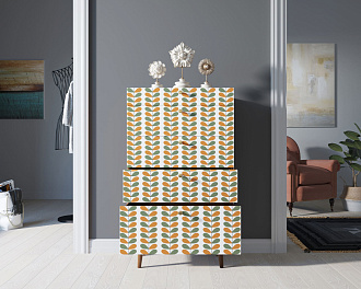 Комод высокий "Berber" 23 принт арт BB10/Print_23