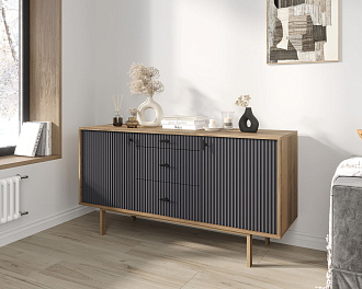 Комод две дверки и три ящика "Emerson" арт EM08/7024/L