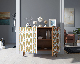 Комод с принтом 23 "Berber" две дверки арт BB04/Print_23