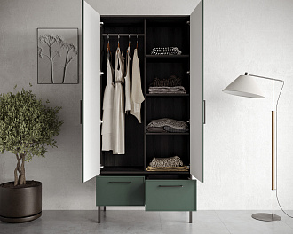 Шкаф двухстворчатый  с ящиками "Nicole" NR26G