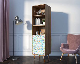 Стеллаж с ящиками "Berber" принт 46 арт BB45/Print_46