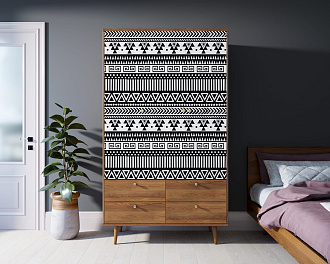 Шкаф трехстворчатый "Berber" принт 19 арт BB02/Print_19