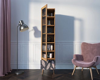 Буфет "Berber" одностворчатый с ящиком принт 40 арт BB48/Print_40