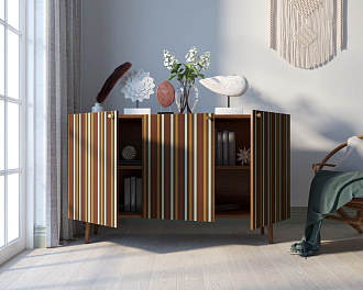 Комод "Berber" три дверки 20 принт арт BB01/Print_20