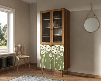 Буфет "Berber" малый  арт BB30/Print_53