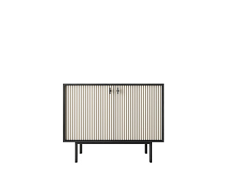 Комод с двумя дверками "Emerson" арт EM02/milky/L