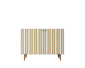 Комод с принтом 23 "Berber" две дверки арт BB04/Print_23