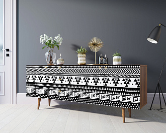 Комод "Berber" удлиненный принт 19 арт BB11/Print_19