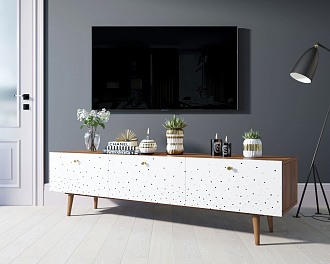 Комод "Berber" с ящиками низкий под TV принт 15 арт BB19/Print_15