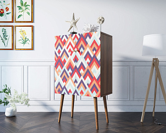 Комод на высоких ножках "Berber" 2 принт арт BB09/Print_02