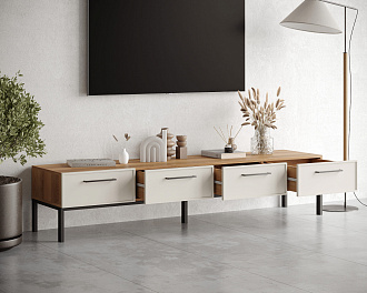 Комод с четырьмя ящиками под TV "Nicole" арт NEM06