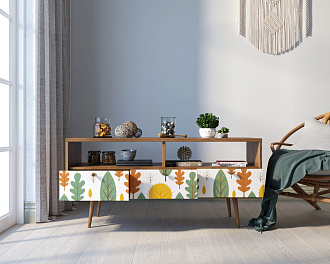 Консоль "Berber" с тремя ящиками принт 30 арт BB23/Print_30