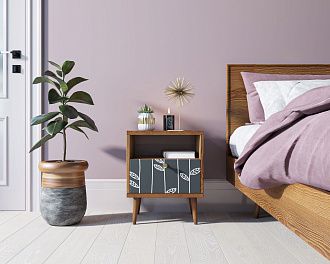 Тумбочка "Berber" с одним ящиком 18 принт арт BB06/Print_18