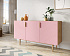 Комод с тремя дверками "Line" LN02/GR1/pink