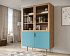 Буфет с двумя дверками "Line" LN11/GR1/blue