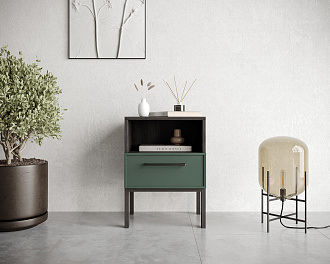 Тумбочка с нижним ящиком "Nicole" арт NEM17G