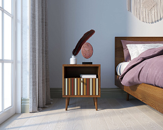 Тумбочка "Berber" с одним ящиком 20 принт арт BB06/Print_20