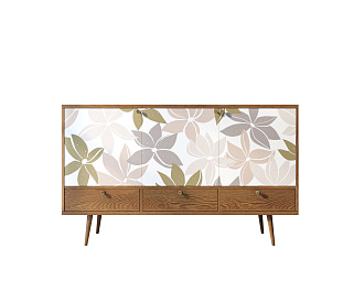 Комод "Berber" три дверки и три ящика 27 принт арт BB24/Print_27