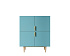 Большой комод с четырьмя дверками "Line" LN03/GR1/blue