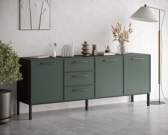 Комод с тремя дверками и тремя ящиками "Nicole" арт NEM07G