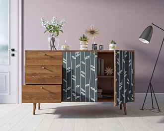 Комод "Berber" с двумя дверками и ящиками 18 принт арт BB05/Print_18