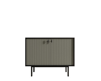 Комод с двумя дверками "Emerson" арт EM02/gray/L