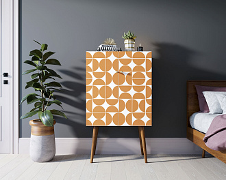 Комод на высоких ножках "Berber" 14 принт арт BB09/Print_14