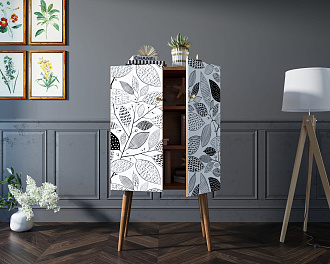 Комод на высоких ножках "Berber" 9 принт арт BB09/Print_09