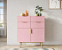 Большой комод с четырьмя ящиками и дверками "Line" LN17/GR1/pink