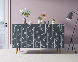 Комод "Berber" три дверки 18 принт арт BB01/Print_18